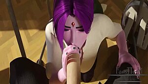 Raven Attends Class In Anime-Style Hentai Setting