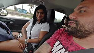 yo, took the young carioca girl to the beach to screw with the couple in the woods and got caught bangin’! 😜