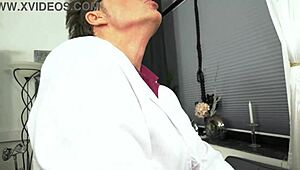 Sweet gynaecologist examines my pussy for full function in detail