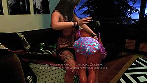 got spanked and paddled till i cried in this extended clip