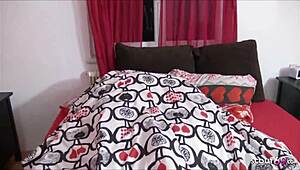 caught cheating, german teen in rough mfm mess!