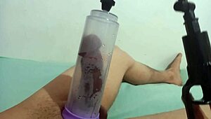 Twink Sucks Hard with Pump in Anime Style