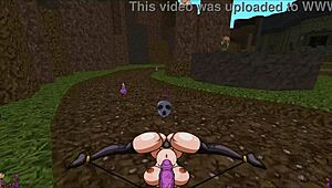 Slooter Hentai Game Ep 1 Futanari Barbarian Heroine Bangs Monster Girls