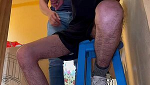 i give myself a good time with my cousin i destroy him in his bed after the party when his bosses arent there