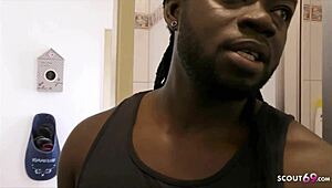 German Girlfriend Cheats With Blacks At Party In Thong