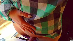 Hot Milf Pulls Up Panties Full Of Cum.