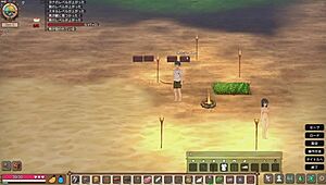 Mad Island gameplay, I found a village and had sex with girls.