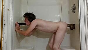 Taking 2 Thick Black Dildos In My Fuck Holes