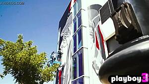 alexandra tyler poses naked outdoors, showing off her perfect boobs