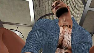 Babydoll Has Hard Sex Fucks Blonde Guy With Strap On