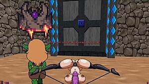 Slooter Hentai Game Ep 1 Futanari Barbarian Heroine Bangs Monster Girls