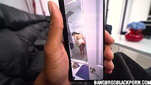 caught him jerking off to her shower video 😏