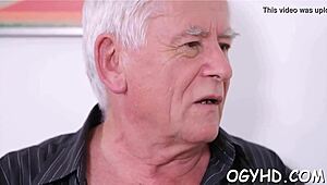 Pretty Young Russian Beauty Gets Roughly Screwed by Old Man in Wild Action