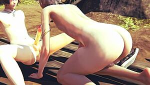 hey, check jin the femboy sucking big dick and getting anal creampie fun