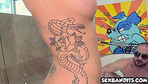 Tattooed colombian brunette christy mack in spanish amateur video part 1