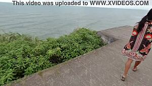 yo, took the young carioca girl to the beach to screw with the couple in the woods and got caught bangin’! 😜