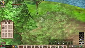 Mad Island gameplay, I found a village and had sex with girls.