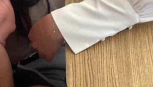 Student Fucks Mexican Milf Teacher in Classroom