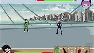 kitten breaks starfire's ass with anal beast, raven waits to get fucked in 18titans chapter 3