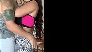 hey, slutty housewife teased plumber till he drilled her pussy and facialed her