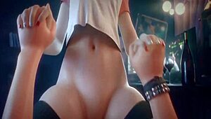 Another Video Of Dva Riding In Hentai Cowgirl Style