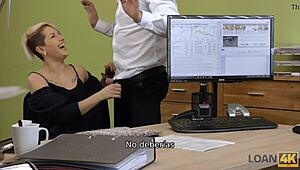 uh, this curvy chica got down hard for loan4k cash during interview... damn!