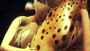 Furry Yaoi Hentai: Young Fox Sucks Futanari Dicks