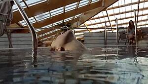 lada poleshuk does underwater pool show with big tits