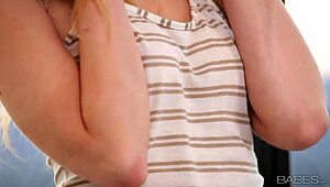 babes - my pleasure with skinny teen abigaile johnson in a tight wet scene