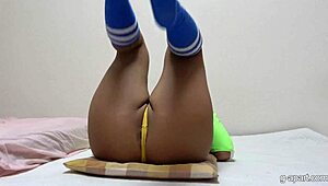 Rumina Sena SHOWS OFF Big Tits in Solo Workout