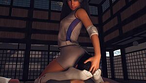 femdom face sits during yoga class