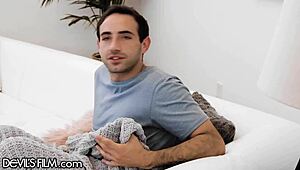 Laney Grey licks and sucks huge cock