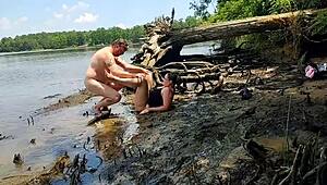 thick wife becky tailorxxx gets fucked hard in mud!