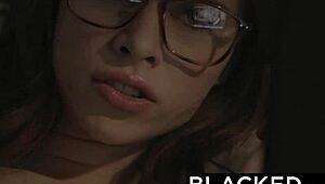 anya olsen bends over for her first big black cock ride