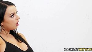 Payton Preslee creampied by big black cock at gloryhole