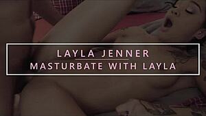 dirty latina teen layla jenner rams dildo in tight hole - karups