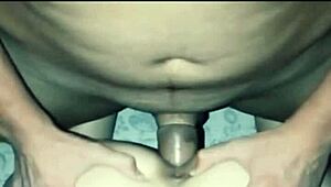 pornstar fucks doggystyle anal with her fan in close-up homemade