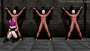 Aura Teases and Bangs Her Man Toys in Wild Cartoon Action