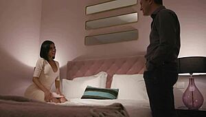 Watch this glam euro get fingered and plowed in both holes