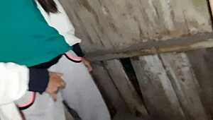 I caught my neighbor in the toilet, joined her for lesbian fun! 😍