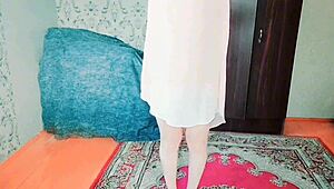 Sissy Crossdresser in Sexy Dress Shows Big Ass Twink