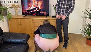 Fat Mother-in-Law Craves My Cock in Her Hairy Wet Pussy