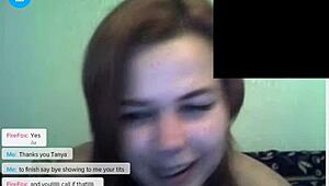 webcam show with blonde tannya & chubby annica stripping