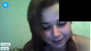 webcam show with blonde tannya & chubby annica stripping