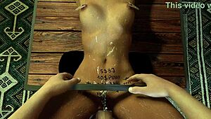 I’m obsessed, my bound BDSM whore gets her tight pussy creamed and wets the cock