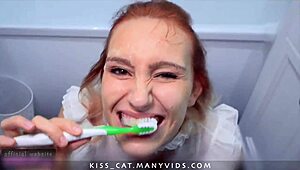 Im Sloppy Sucking With Face Fucking To Get Cum For My Teeth