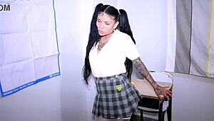 teen ebony schoolgirl survalery fucks black teacher for grades in anal sex