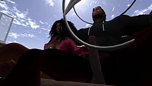 i watch black man fuck black woman at drive-in in second life.