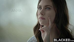 anya olsen bends over for her first big black cock ride