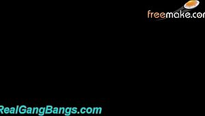 redhead busty milf kalisi ink gets pounded in rough gangbang